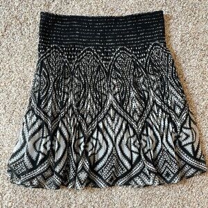 White House Black Market printed skirt